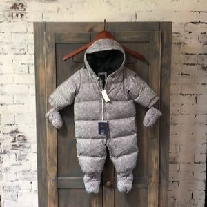 NWT Baby Gap 6-12 puffer fleece lined snow suit